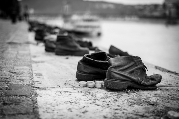 Estatua zapatos Holocausto, Budapest, Hungría