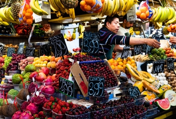 Mercat de la Boquería, Barcelona, España